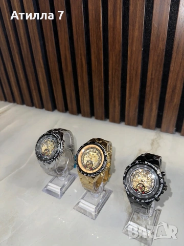 Winner - луксозен мъжки мъжки автоматичен часовник с видим механизъм, снимка 7 - Мъжки - 54166608