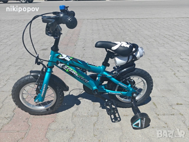 BG Детски велосипед 12" SAMURAJ син, снимка 7 - Велосипеди - 54334133
