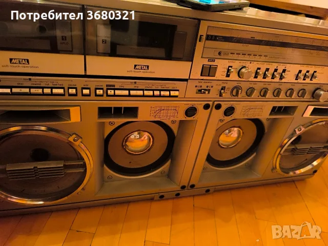 Sharp GF 777 Z Boombox касетофон, снимка 3 - Радиокасетофони, транзистори - 55355097