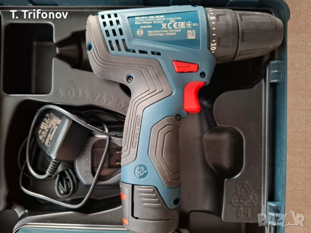 BOSCH Professional gsr-120LI+лампа и куфар, снимка 3 - Други инструменти - 54962210