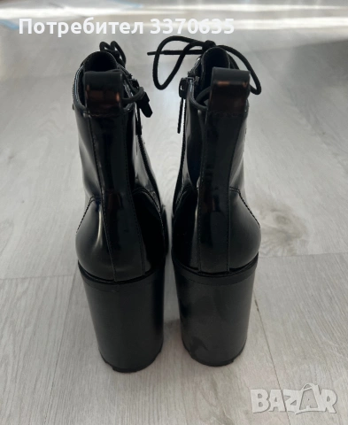 Дамски боти на висок ток, Zara, 38 номер, снимка 3 - Дамски боти - 55051632