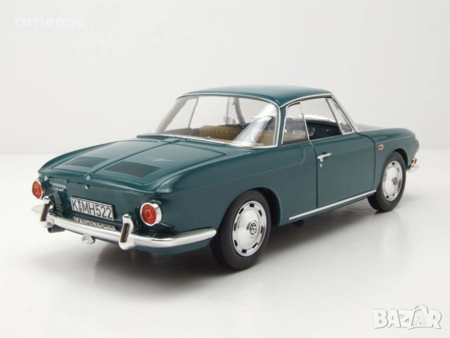 Volkswagen Karmann Ghia 1500 1963 - мащаб 1:18 на Norev моделът е нов в кутия VW, снимка 2 - Колекции - 54855189