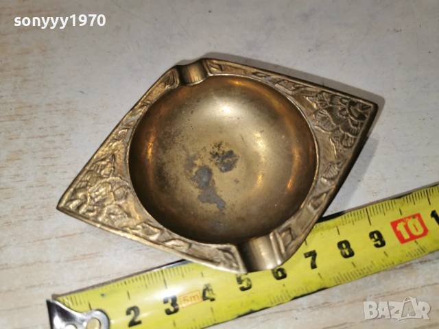 ПЕПЕЛНИК-МЕД/МЕСИНГ 2604260918L1, снимка 6 - Антикварни и старинни предмети - 54316463