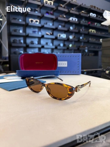 Очила + висок клас калъф + на марката кутия + сертификат + кърпичка Gucci ray ban , снимка 9 - Слънчеви и диоптрични очила - 54485357