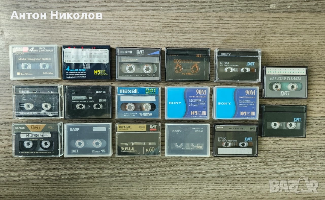 DAT касети Sony Maxell DENON BASF TDK + DDS | аудио касети 4mm