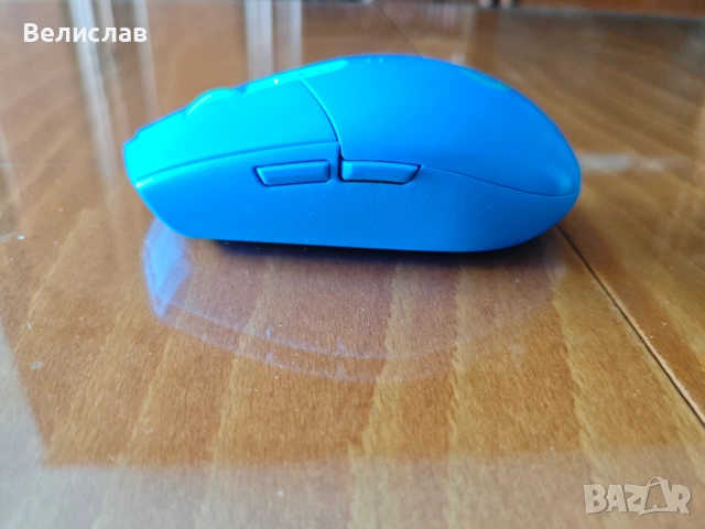 Безжична геймърска мишка Logitech g305 синя, снимка 2 - Клавиатури и мишки - 54487975