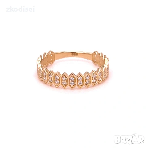 Златен дамски пръстен 1,93гр. размер:54 14кр. проба:585 модел:38751-1