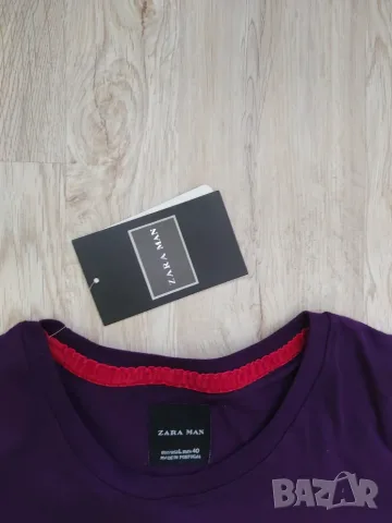 Мъжка тениска Zara размер L с етикет, снимка 2 - Тениски - 55476812