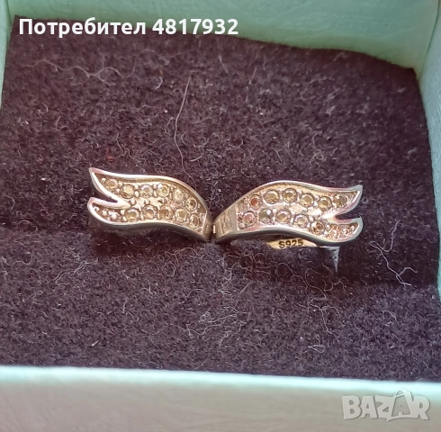 Сребърни обеци, снимка 2 - Обеци - 54593889