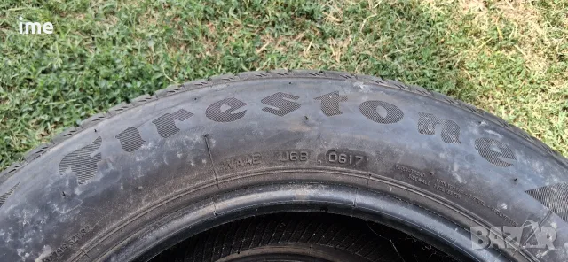 2бр летни гуми 195/65R15. Firestone RoadHawk. DOT 0617. 5 мм дълбочина на шарката. Цената е за 2бр., снимка 3 - Гуми и джанти - 55317965