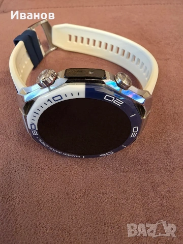 КАТО НОВ!!! Смартчасовник Huawei Watch Ultimate 2 Blue, снимка 4 - Смарт гривни - 54510458