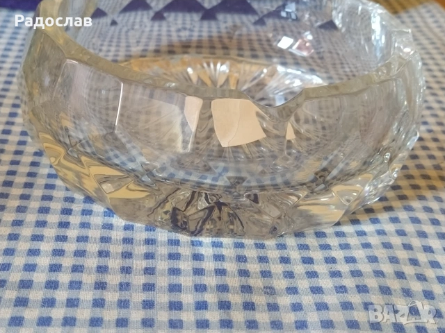 Стар комплект кристален пепелник и чаша , снимка 5 - Други - 55135529