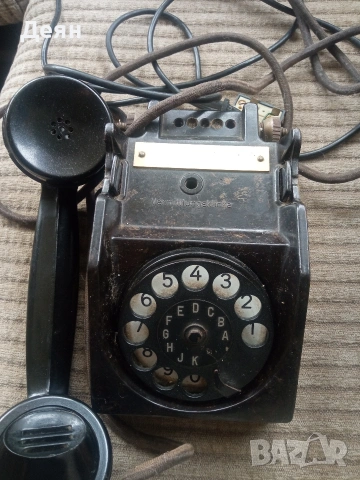 Стар немски ретро телефон , снимка 2 - Антикварни и старинни предмети - 54213166