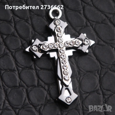 Колие " Троен Кръст ", снимка 5 - Колиета, медальони, синджири - 54370034