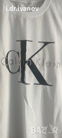 нова бяла тениска Calvin Klein, снимка 2 - Тениски - 54012238