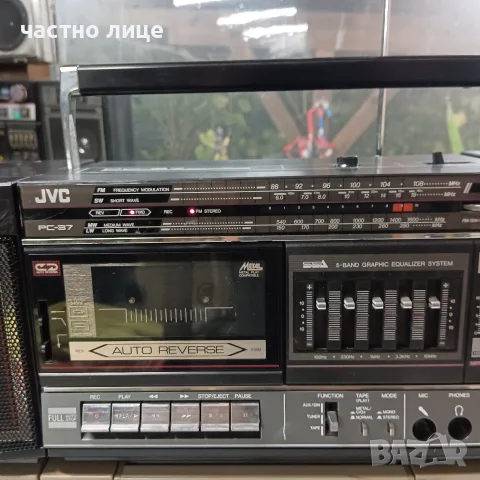 JVC PC37G японски радиокасетофон, снимка 8 - Радиокасетофони, транзистори - 55494472