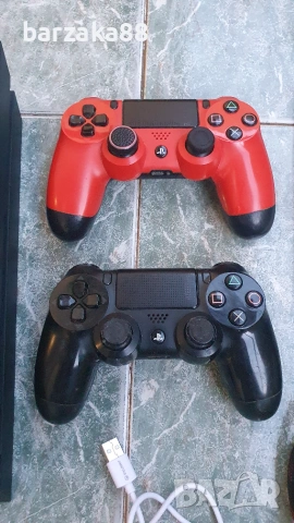 PS4 FAT 500 gb + 2 джойстика + кабели + игра, снимка 2 - PlayStation конзоли - 55032798