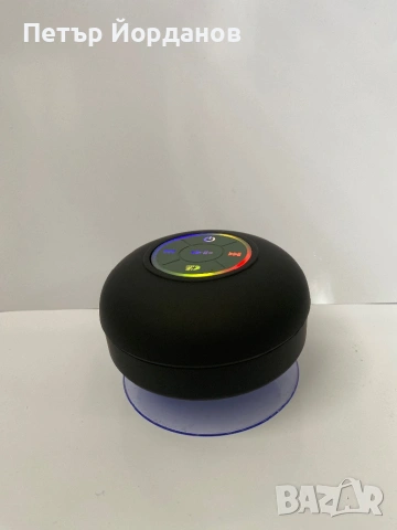 Водоустойчива Bluetooth колонка за баня с вендуза и RGB светлини, снимка 3 - Тонколони - 54080452