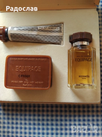 стар комплект парфюм Hermes Equipage Paris , снимка 3 - Мъжки парфюми - 54543238