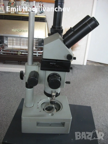 руски микроскоп МБЦ-10 ТРИНОКУЛЯР, снимка 8 - Друга електроника - 55079598