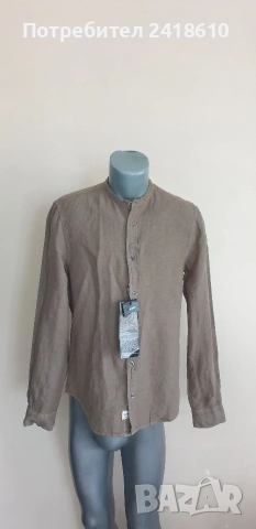 Blauer Len/ Лен Slim Fit Mens Size M НОВО! ОРИГИНАЛ! Мъжка Ленена Риза, снимка 5 - Ризи - 54466671