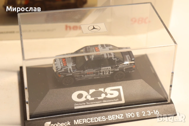 HERPA H0 1/87 MERCEDES 190 Е AMG РАЛИ МОДЕЛ КОЛИЧКА, снимка 6 - Колекции - 54758611