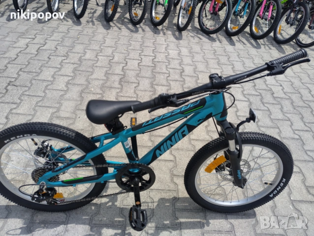 BG Алуминиев велосипед 20" NINJA син, снимка 3 - Велосипеди - 54334708