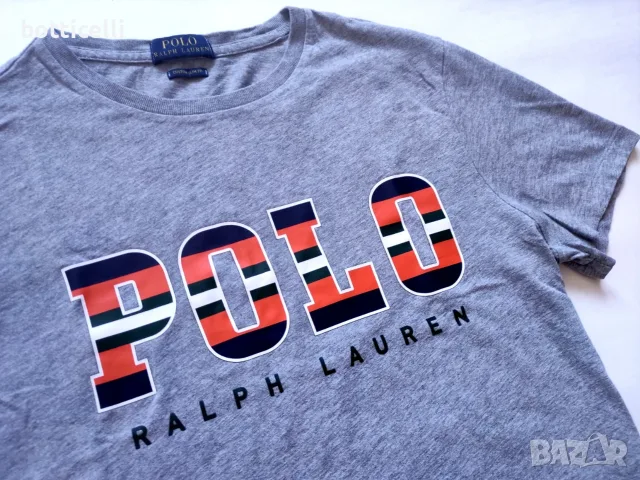 POLO Ralph Lauren Cotton Shirt Mens - M - оригинална мъжка тениска, снимка 3 - Спортни дрехи, екипи - 55681316