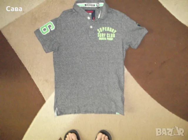 Блузи SUPERDRY  мъжки,М и Л   /синя и сиви/, снимка 12 - Блузи - 46541729