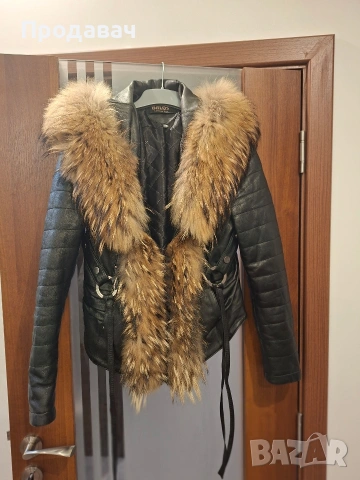 Дамско кожено яке , снимка 4 - Якета - 54258535