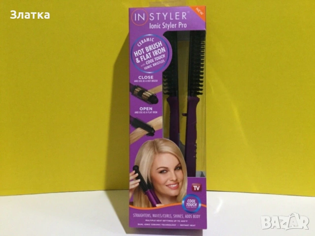 Йонизиращ Стайлър за коса Instyler Ionic Styler Pro TV998, снимка 6 - Преси за коса - 54688274
