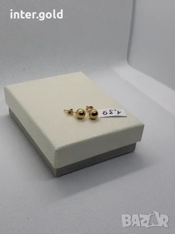 Златни обеци 1.39гр