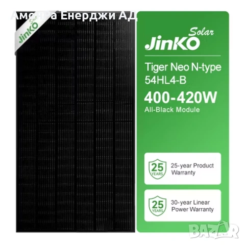 Jinko Tiger Neo 415W N-type,монокристален соларен панел,108 клетки, 30 години гаранция, снимка 2 - Друга електроника - 54029367
