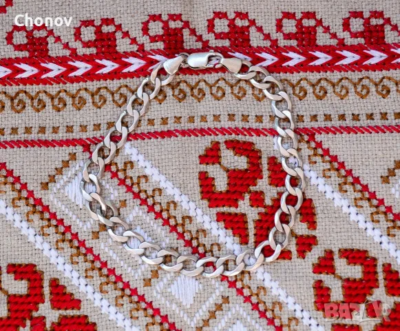 Мъжка сребърна гривна