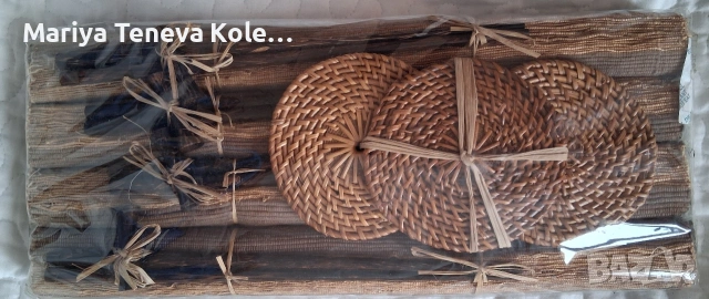 Комплект салфетки от естествени материали , снимка 3 - Други стоки за дома - 54358943