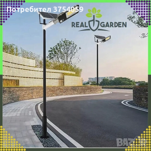 Мощна соларна улична лампа IP67 с дистанционно и стойка – 200W (247 LED) / 300W (299 LED), снимка 3 - Соларни лампи - 55162400