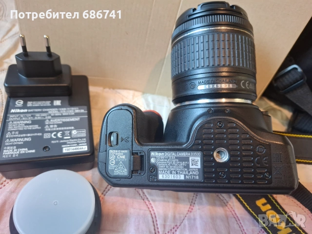 Фотоапарат Nikon  D3500  на 7,3 к., снимка 5 - Фотоапарати - 54787789