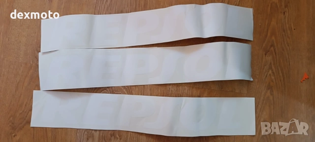 3 броя бели стикери REPSOL за Honda