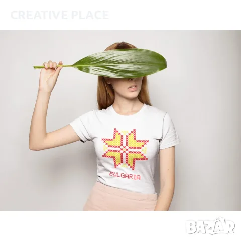 Дамска тениска с етно мотив, снимка 2 - Тениски - 55590260