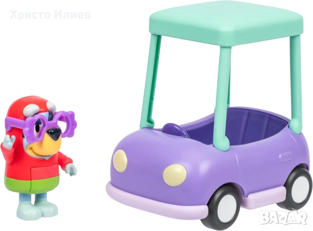 Bluey кола с баба Джанет Блуи