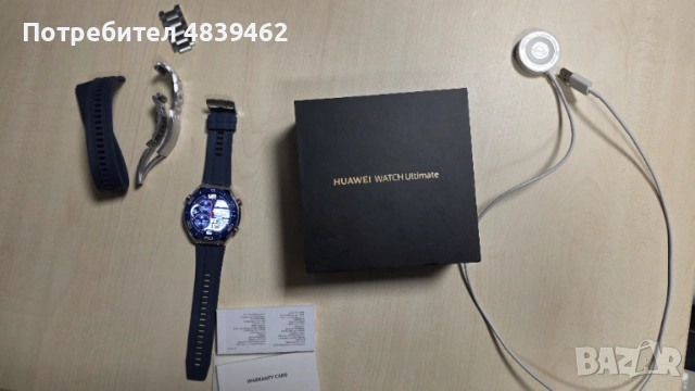 Продавам Huawei Watch Ultimate Blue, снимка 2 - Смарт часовници - 54687914