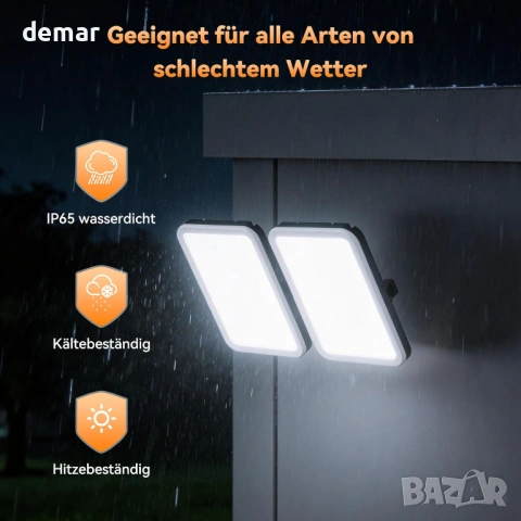 SOLLA-Plus 200W LED външен прожектор 20000LM, 6000K, IP65, снимка 5 - Външни лампи - 54329592