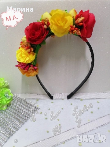 Китка за глава, вариант 28, снимка 9 - Аксесоари за коса - 54019088