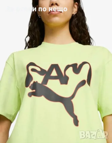PUMA x PAM Unisex Graphic Тee Green Дамска Зелена Тениска👕Дамска Блуза С Къс Ръкав Код P2881, снимка 3 - Тениски - 55509558
