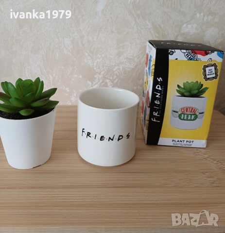 "Приятели" Friends сет с чаша, тефтер и кашпа поставка с цвете, снимка 5 - Чаши - 55027272