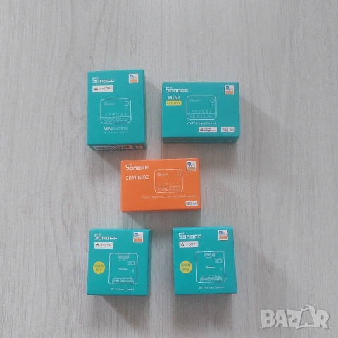 Sonoff Smart Switch Колекция: MINIR4 Matter, Zigbee ZBMINIR2, MINI Dry – Най-новите модели