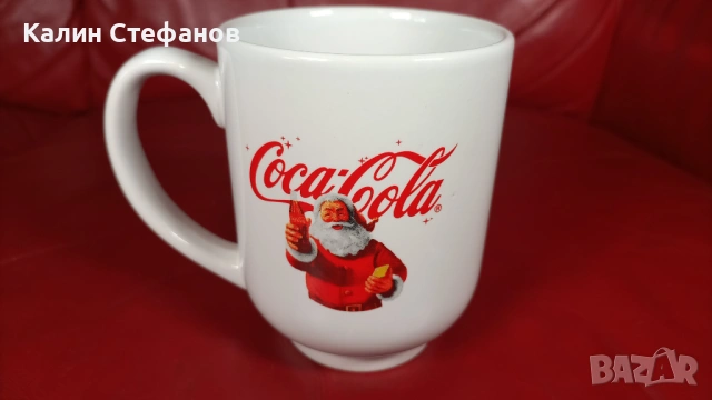 Порцеланови чаши Кока Кола новогодишни, снимка 4 - Чаши - 54730681