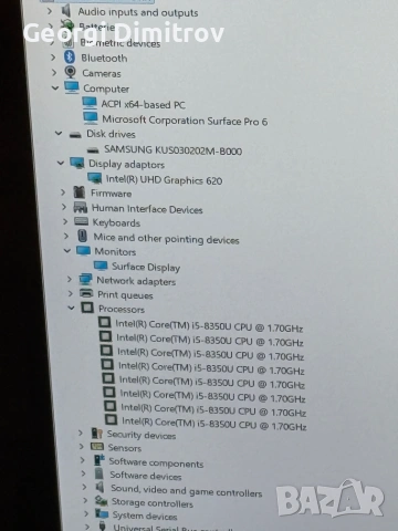 Microsoft Surface Pro 6 i5-8350U/8RAM/256SSD/Intel UHD Graphics 620/QHD Touch, снимка 4 - Лаптопи за работа - 54984444