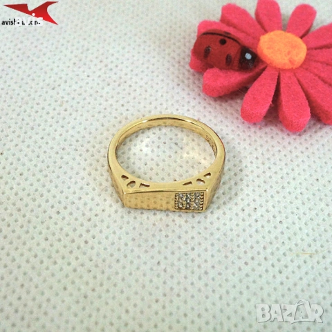 Пръстен с 14К златно покритие 224865