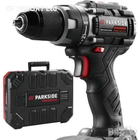 Акумулаторен Безчетков Винтоверт PARKSIDE Performance PABSP 20 Li C4, снимка 2 - Винтоверти - 55322283